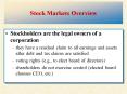 Stock Markets Overview PowerPoint PPT Presentation
