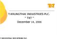 T.KRUNGTHAI INDUSTRIES PLC. PowerPoint PPT Presentation