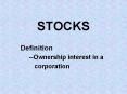 STOCKS PowerPoint PPT Presentation
