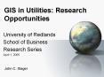 GIS in Utilities: Research Opportunities PowerPoint PPT Presentation