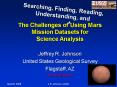 The Challenges of Using Mars Mission Datasets for Science Analysis PowerPoint PPT Presentation