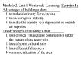 Module 2. Unit 1.Workbook Listening Exercise 1: PowerPoint PPT Presentation