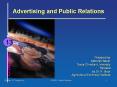 Advertising and Public Relations PowerPoint PPT Presentation
