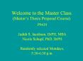 Welcome to the Master Class (Master PowerPoint PPT Presentation
