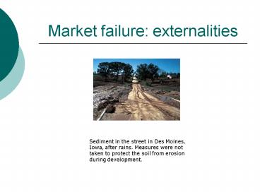 Market failure: externalities