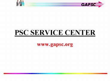 PSC SERVICE CENTER