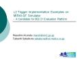 L2 Trigger Implementation Examples on MIRAISF Simulator A Candidate for 802.21 Evaluation Platform PowerPoint PPT Presentation
