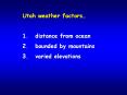 Utah weather factors PowerPoint PPT Presentation