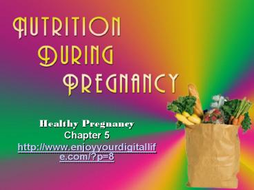 Healthy Pregnancy