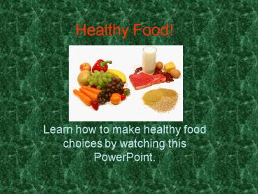 Healthy Food