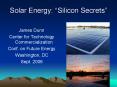 Solar Energy: Silicon Secrets PowerPoint PPT Presentation