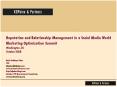 Reputation and Relationship Management in a Social Media World Marketing Optimization Summit Washing PowerPoint PPT Presentation
