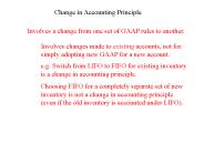 Change in Accounting Principle