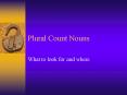 Plural Count Nouns PowerPoint PPT Presentation