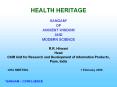 HEALTH HERITAGE PowerPoint PPT Presentation