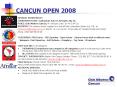 CANCUN OPEN 2008 PowerPoint PPT Presentation