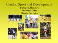 Gender, Sport and Development PowerPoint PPT Presentation