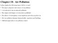 Chapter 18: Air Pollution PowerPoint PPT Presentation