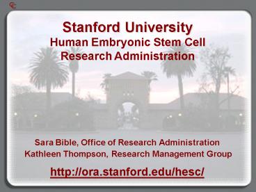 Sara Bible, Office of Research Administration