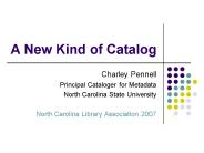 A New Kind of Catalog