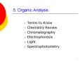 5. Organic Analysis PowerPoint PPT Presentation