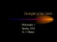 Twilight of the Idols PowerPoint PPT Presentation