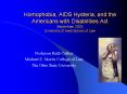 Homophobia, AIDS Hysteria, and the Americans with Disabilities Act September 2003 University of Iowa School of Law PowerPoint PPT Presentation