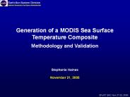 Generation of a MODIS Sea Surface Temperature Composite