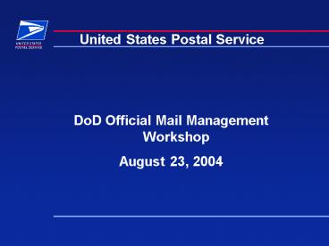 United States Postal Service