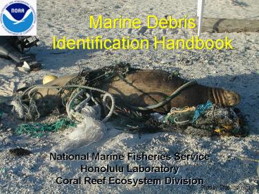 Marine Debris Identification Handbook