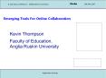 Emerging Tools For Online Collaboration PowerPoint PPT Presentation