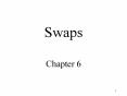 Swaps Chapter 6 PowerPoint PPT Presentation