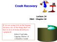 Crash Recovery PowerPoint PPT Presentation
