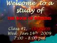 Welcome to a study of The Book of Genesis Class PowerPoint PPT Presentation