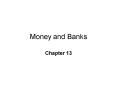 Money and Banks PowerPoint PPT Presentation