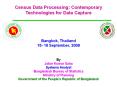 Census Data Processing: Contemporary Technologies for Data Capture PowerPoint PPT Presentation