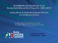 ELCMDM School Readiness Child AssessmentIntervention Programs 20022007: Implications of Child Assess PowerPoint PPT Presentation