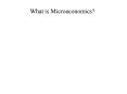 What is Microeconomics PowerPoint PPT Presentation