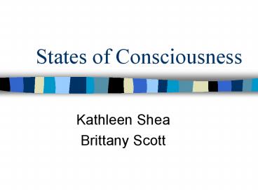 States of Consciousness