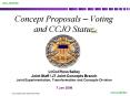 Concept Proposals Voting and CCJO Status PowerPoint PPT Presentation