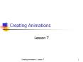 Creating Animations PowerPoint PPT Presentation