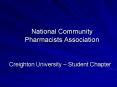 National Community Pharmacists Association PowerPoint PPT Presentation