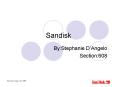 Sandisk PowerPoint PPT Presentation