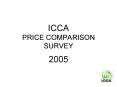 ICCA PRICE COMPARISON SURVEY PowerPoint PPT Presentation