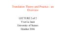 Translation Theory and Practice an Overview PowerPoint PPT Presentation