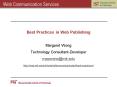 Best Practices in Web Publishing PowerPoint PPT Presentation