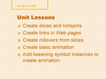 Create slices and hotspots