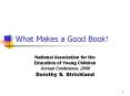What Makes a Good Book PowerPoint PPT Presentation