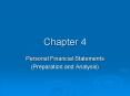Personal Financial Statements PowerPoint PPT Presentation