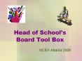 Head of School PowerPoint PPT Presentation